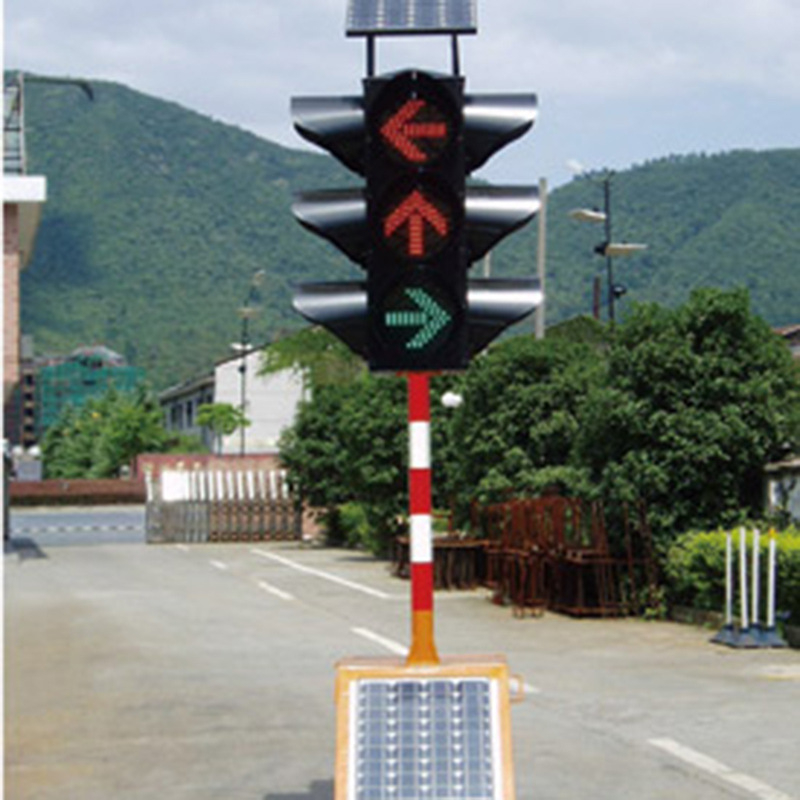 施工路障燈可移動警示燈道路LED交通信號燈立柱式人行道信號燈
